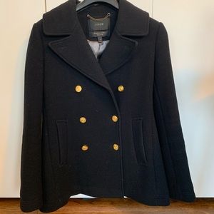 J. Crew double breasted stadium cloth pea coat